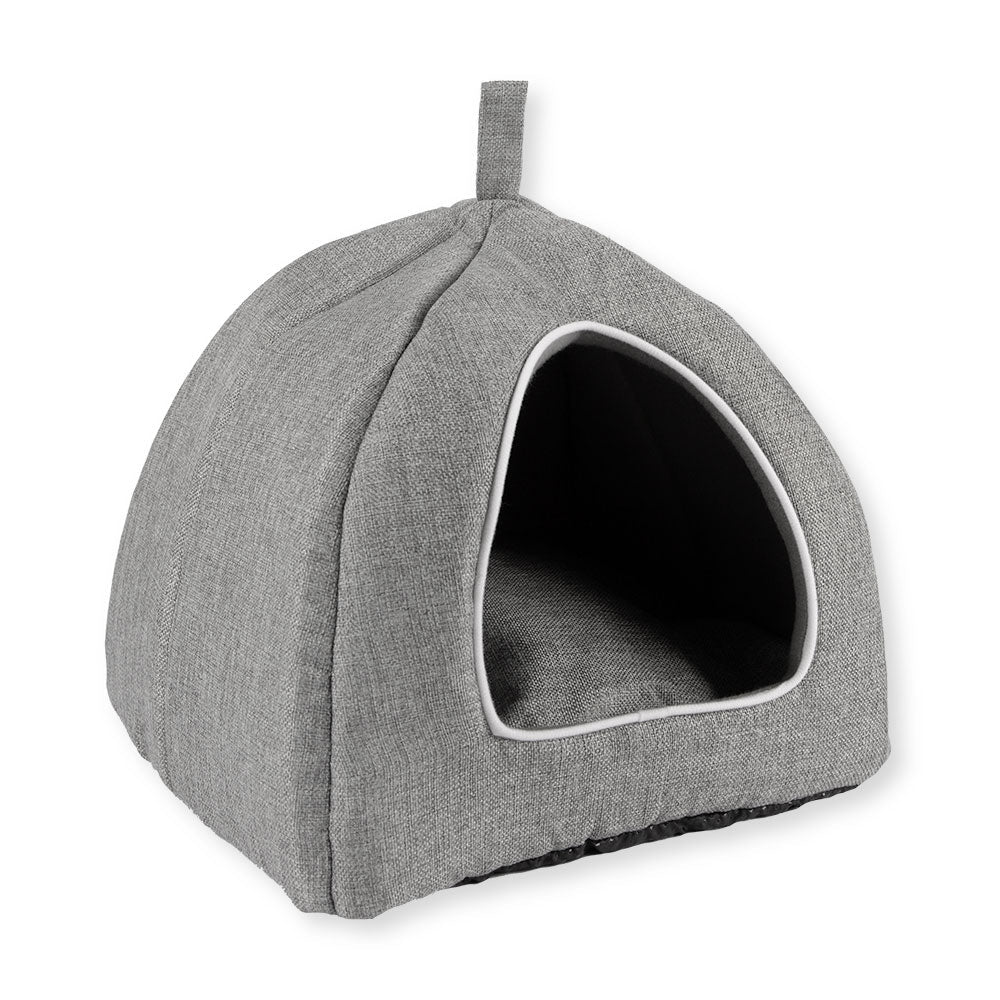 Grey Linen Cat Cave