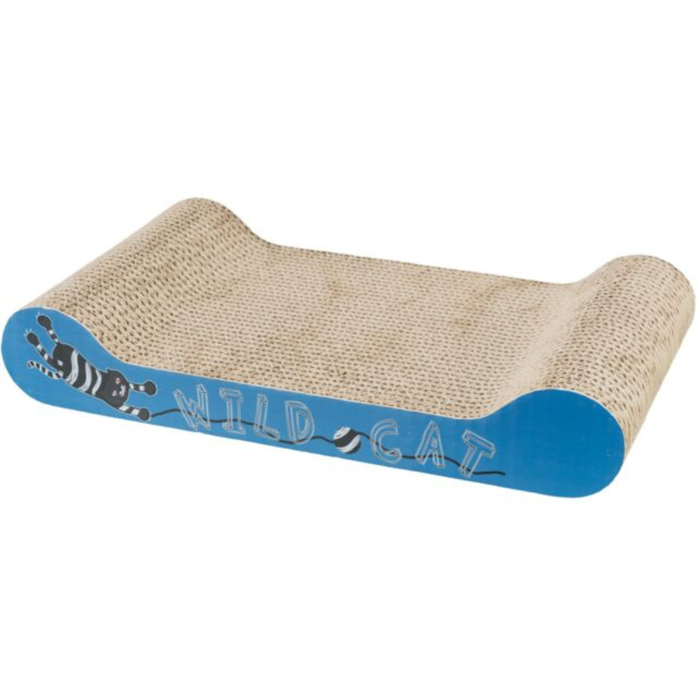 Wild Cat Blue Cardboard Scratching Board 41x24cm Height 7cm