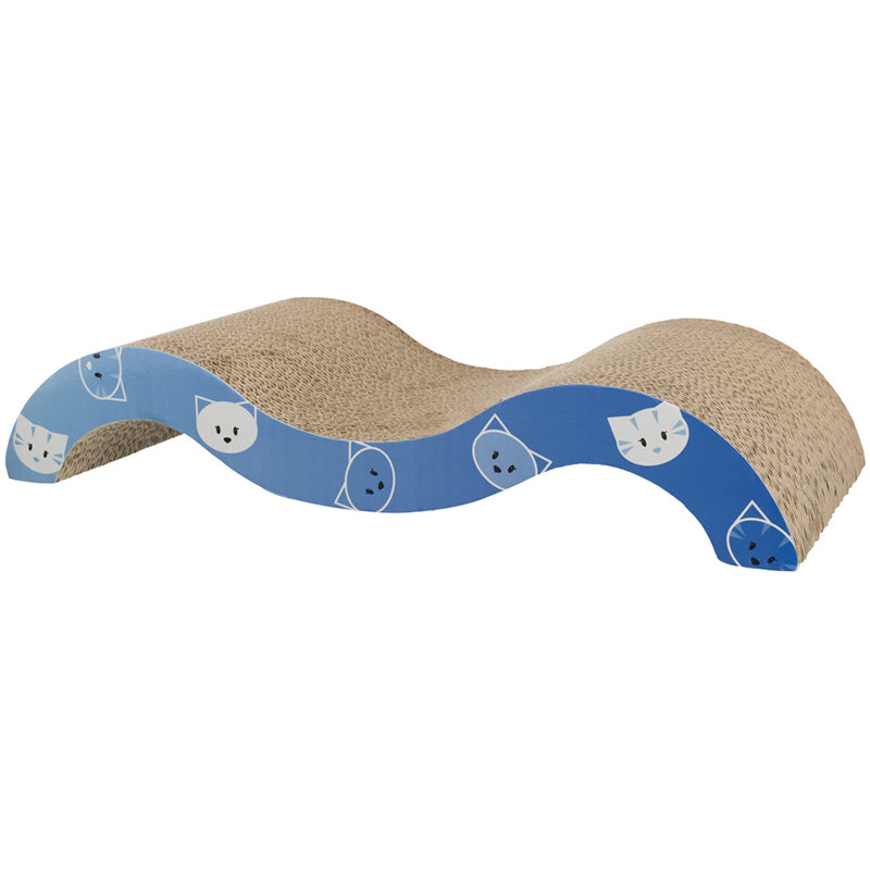 Mimi Scratching Wave Cat Scratching Board 50x23cm Turquoise