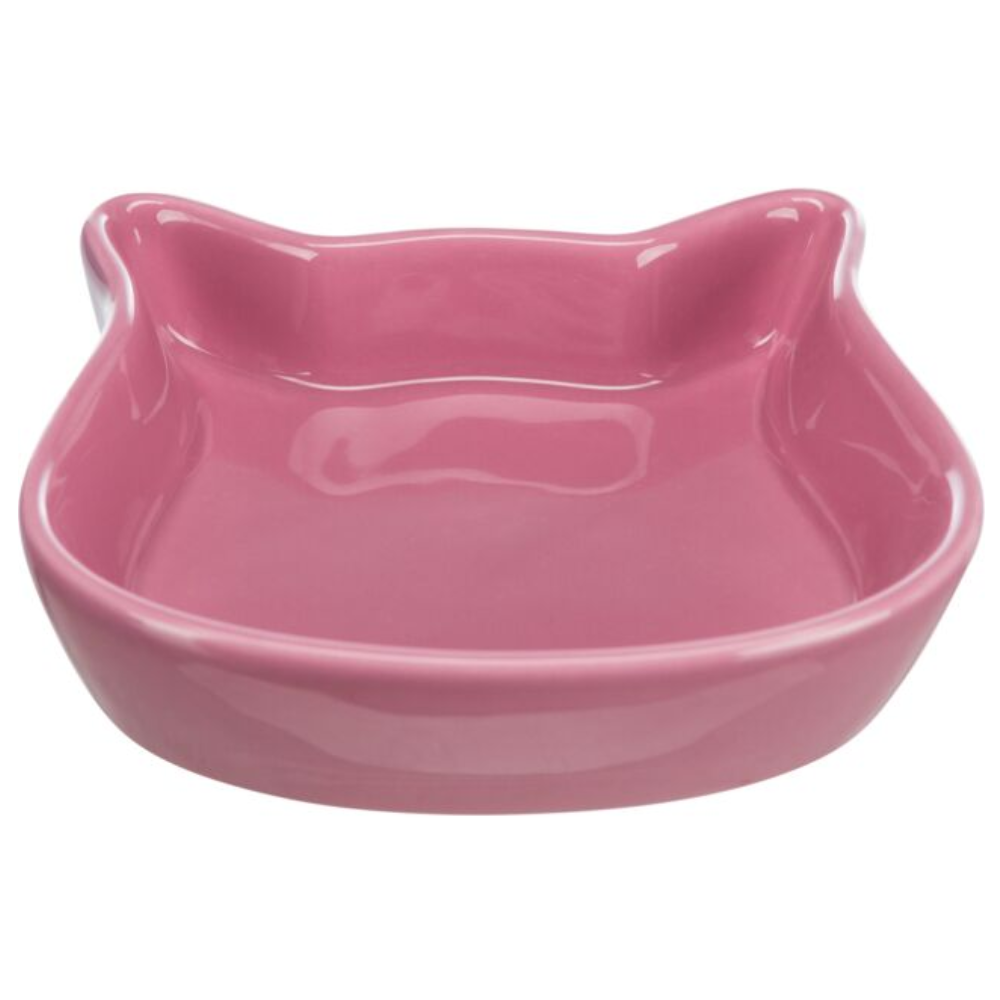 Trixie Cat Face Ceramic Bowl Stoneware Non Slip