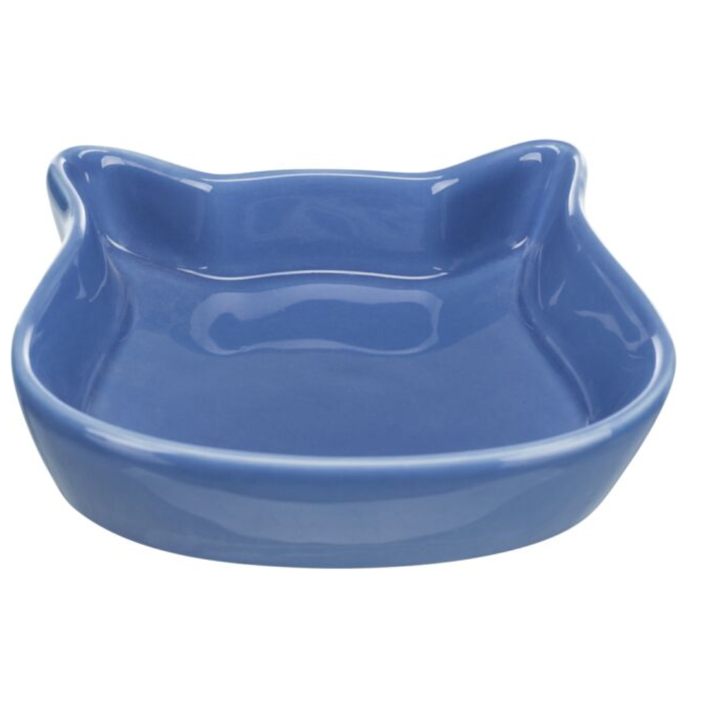 Trixie Cat Face Ceramic Bowl Stoneware Non Slip