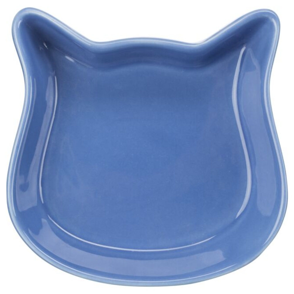 Trixie Cat Face Ceramic Bowl Stoneware Non Slip