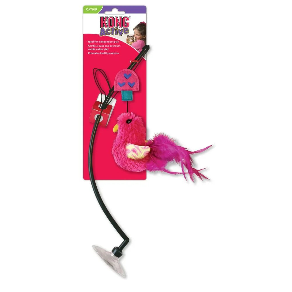 KONG Window Teaser Cat Toy For Active Window Play