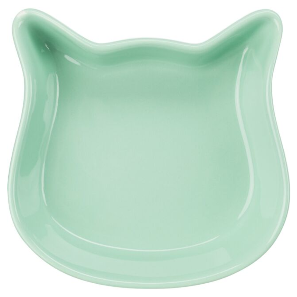 Trixie Cat Face Ceramic Bowl Stoneware Non Slip
