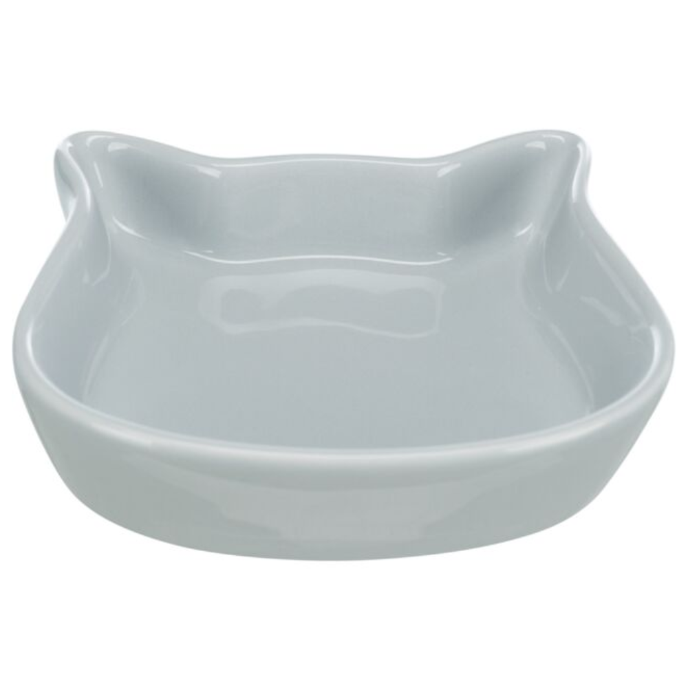 Trixie Cat Face Ceramic Bowl Stoneware Non Slip