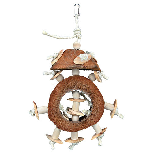 Trixie Natural Toy Coconut Ring on Sisal Rope 40 cm