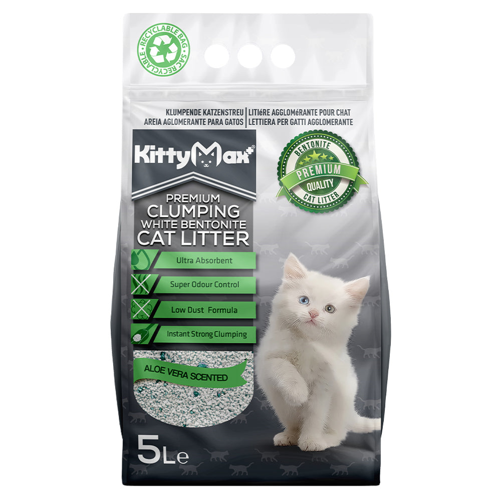 KittyMax Clumping Cat Litter Aloe Vera 5L