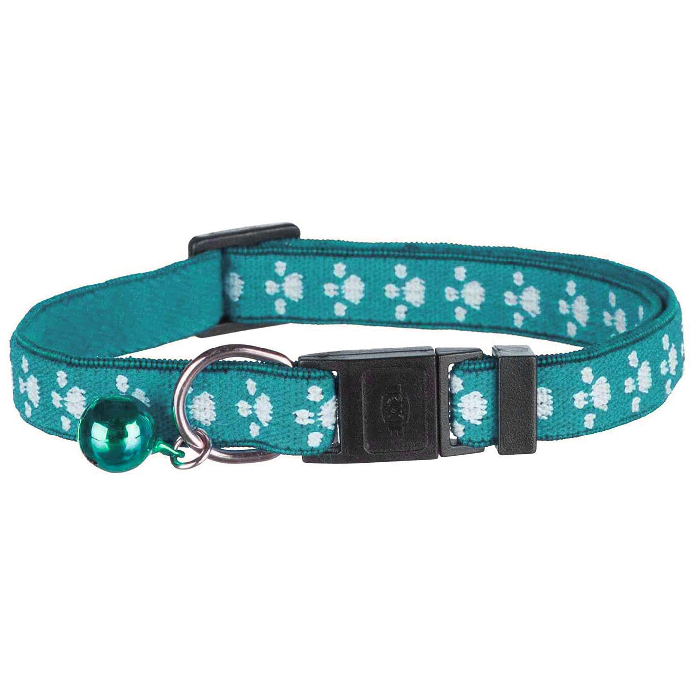 Elastic Cat Collar With Bell And Adjustable Nylon Buckle