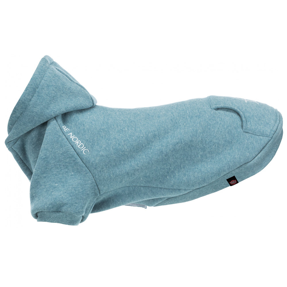 Be Nordic Dog Hoodie Petrol With Hood Velcro