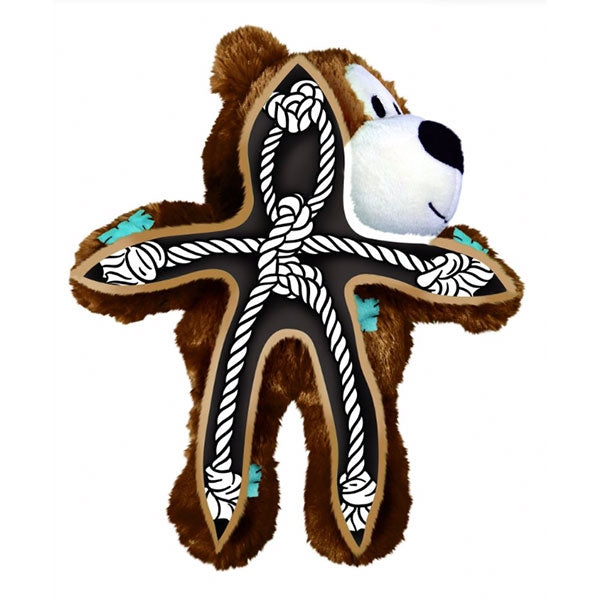 KONG Wild Knots Bears Plush Dog Toy With Knotted Skeleton