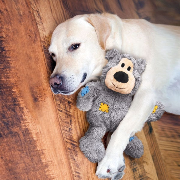 KONG Wild Knots Bears Plush Dog Toy With Knotted Skeleton