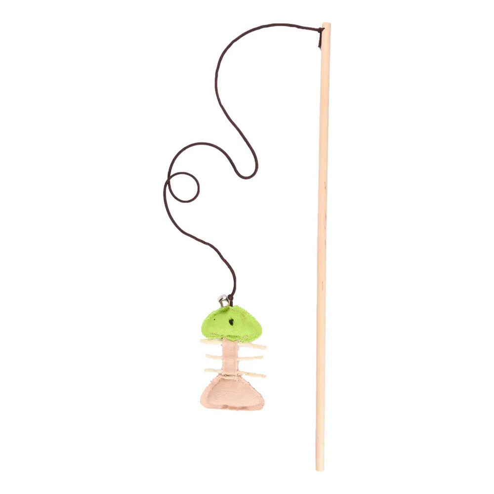 Cat Dangler Nature Toy Fishbone Catnip Fabric