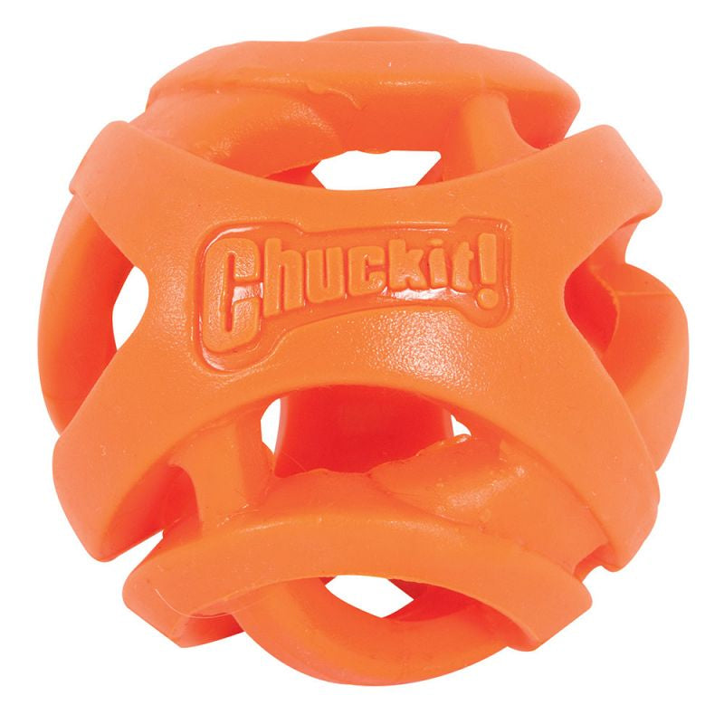Chuckit Breath Right Ball Dog Toy Orange TPR