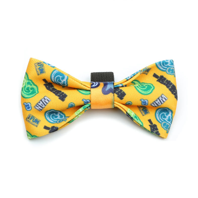 Alice and Co Dog Bow Tie Comic Yellow Accessory
