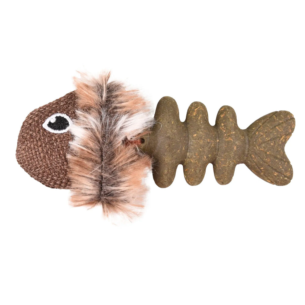 Natura Delight Fish Mix Cat Toy 9cm White Black Brown