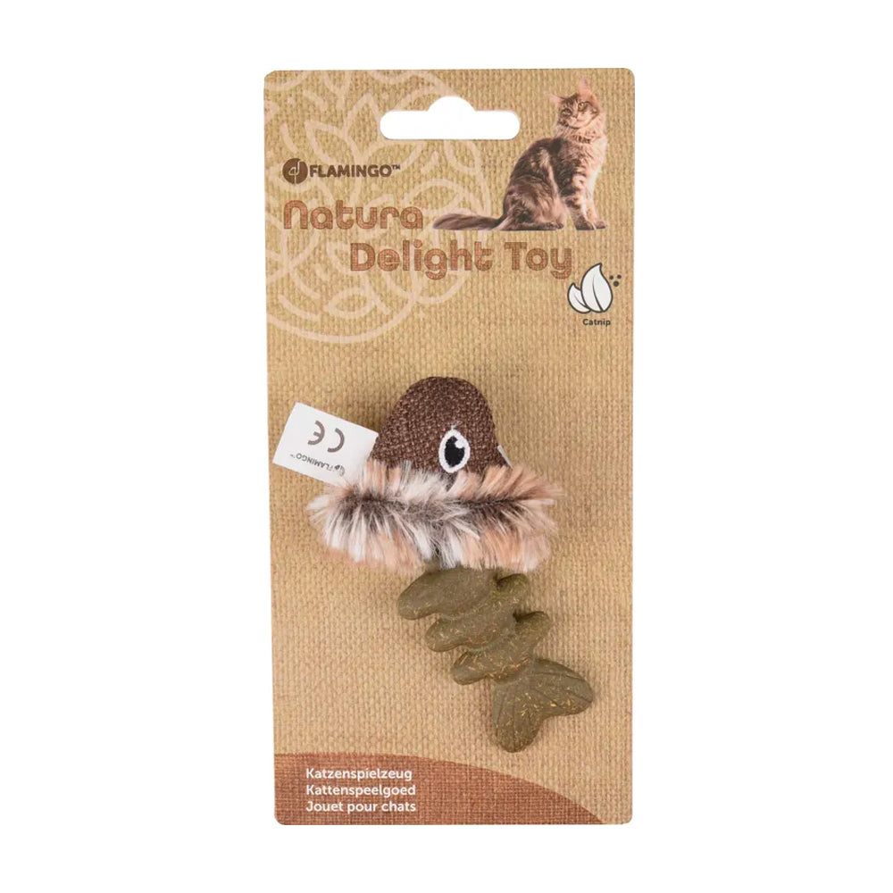 Natura Delight Fish Mix Cat Toy 9cm White Black Brown
