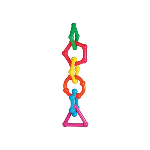 Boredom Breaker Geometric Solid Chain Parrot Toy 12-Inch
