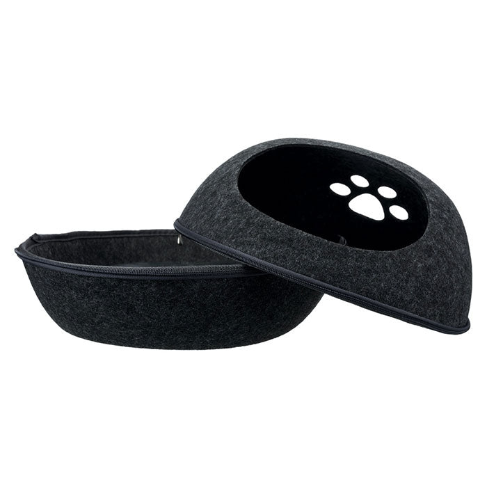 Liva Cuddly Cave Cat Bed 2 in 1 Plush Cushion