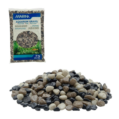 Marina Decorative Aquarium Gravel Grey Tones