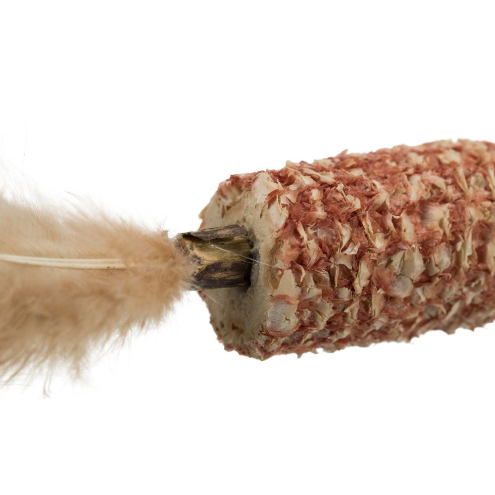 Matatabi Stick With Maize Cob Feathers For Cat Dental Chew