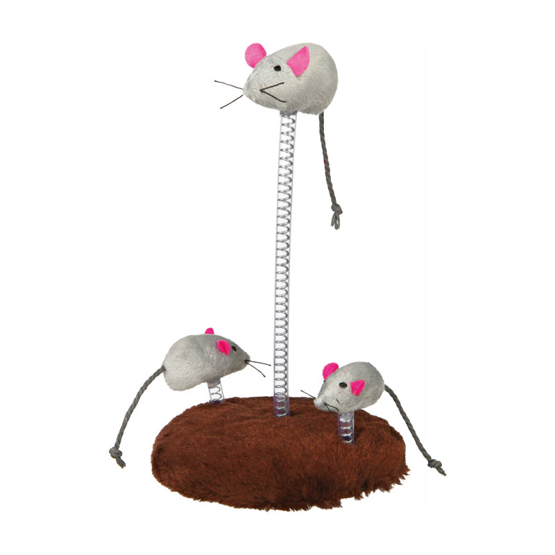 Mouse Family On Springs Plush 15x22 cm