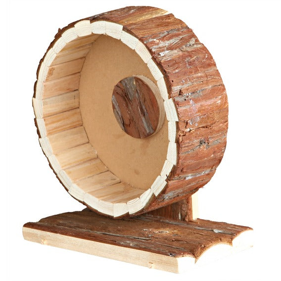 Natural Living Wooden Exercise Wheel 20cm Ball Bearing