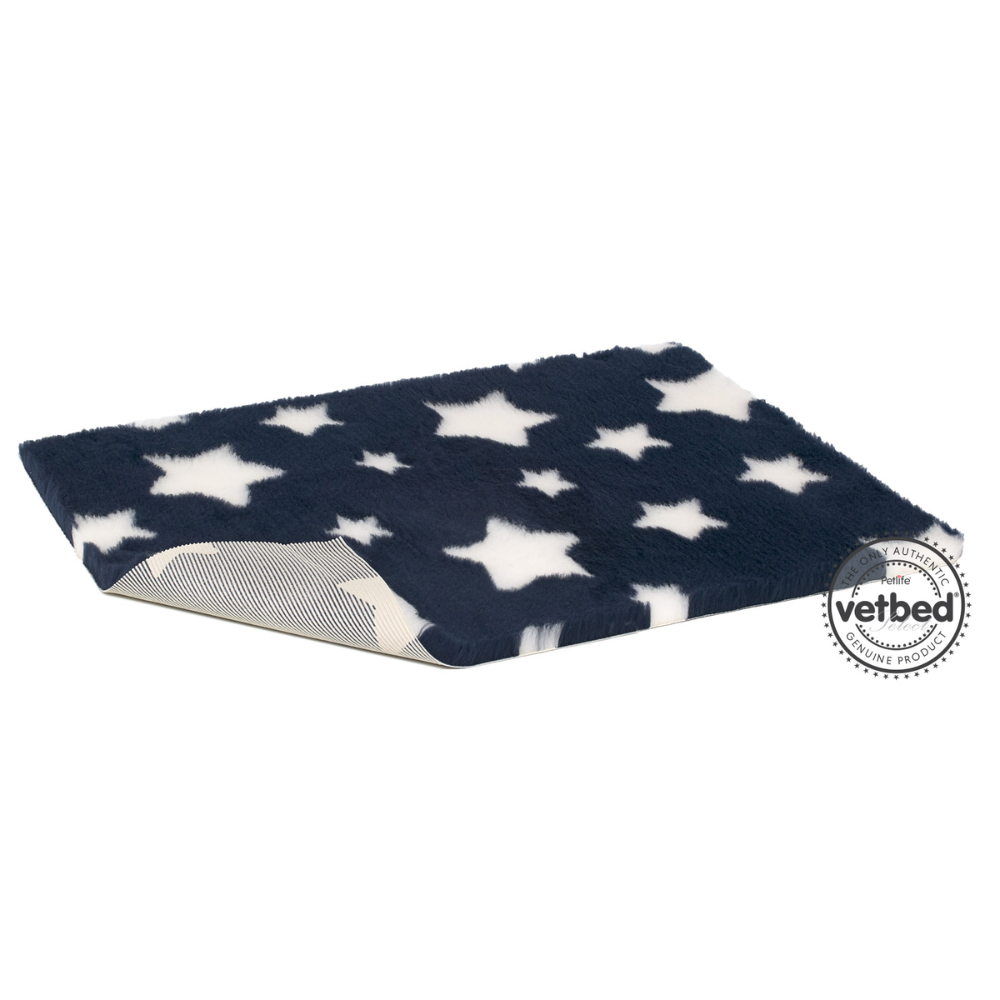 PetLife VetBed Non Slip Midnight Stars Fleece
