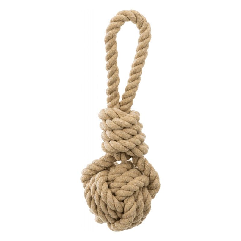 Be Nordic Playing Rope Toy With Woven Ball Cotton Polyester Blend