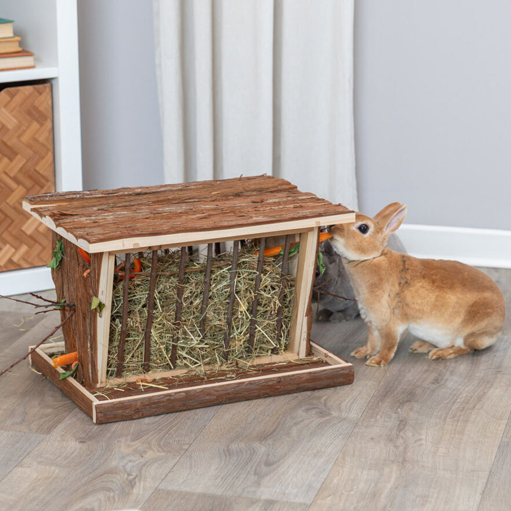 Free Standing Hay Manger With Hinged Roof