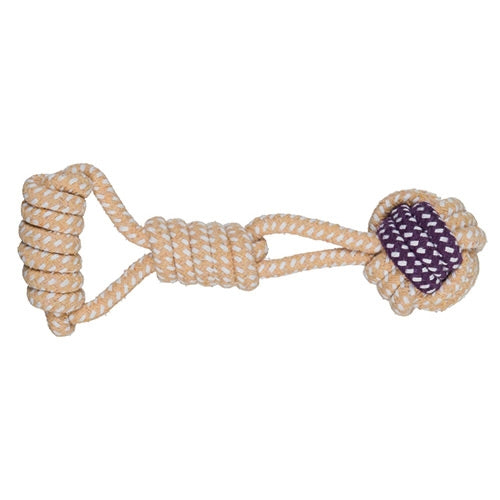 Trixie Cotton Rope Ball With Handle Dog Toy