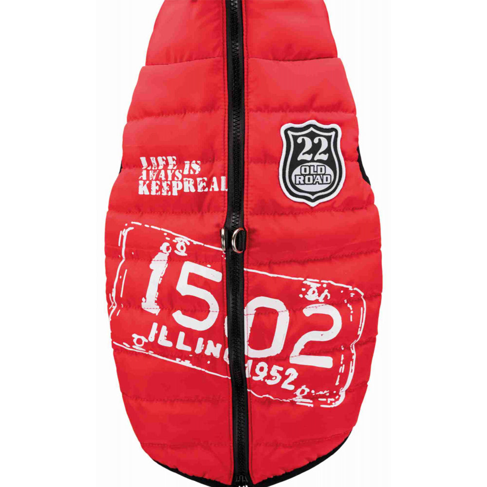 Trixie Saint Melo Red Dog Coat With Harness