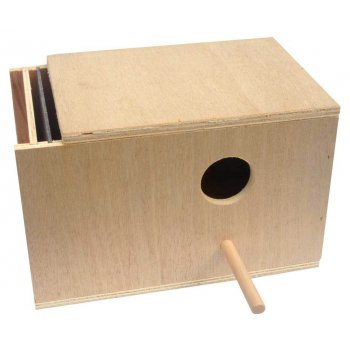 Budgie Wooden Nest Box 22cm For Indoor Or Outdoor Use